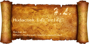 Hudacsek László névjegykártya